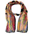 Lanvin Scarf Multi-Color Weave & Fringe Design - Cashmere Blend Shawl Fashion