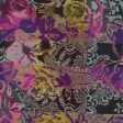 Kenzo Scarf Purple Pink Floral Design - Wool Silk Shawl Fashion