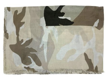 Givenchy Scarf Camo Design - Extra Large Square Wrap SALE For Sale