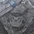 Roberto Cavalli Scarf Gray Black Snakeskin - Large Square Silk Foulard SALE Cheap