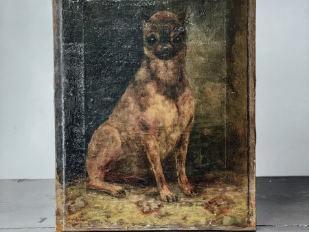 Dog Canvas Artwork (1900) Sale