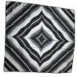 Kenzo Scarf Black White Design - Large Twill Silk Square Foulard SALE on Sale