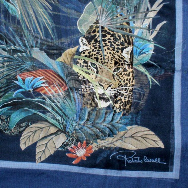 Roberto Cavalli Scarf Cheetah - Extra Large Square Shawl SALE Fashion