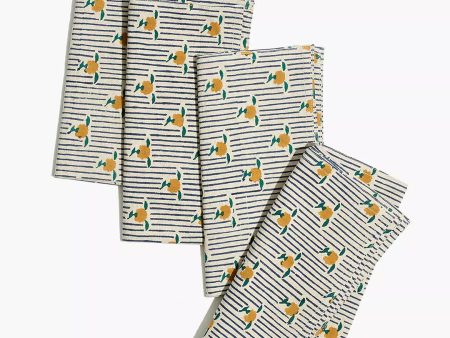 Hand Blocked Napkin - Hiya (Set of 4) Discount