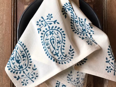 Hand block printed napkins Online