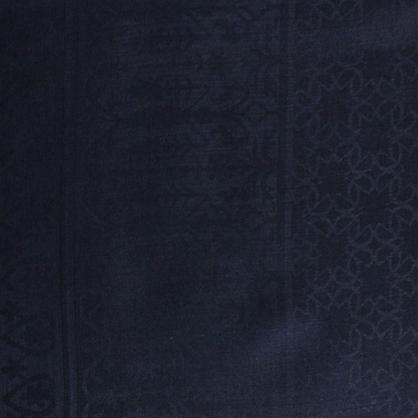 Elie Saab Scarf Navy Royal Design - Extra Large 55 Inch Square Wool Silk Wrap SALE For Cheap