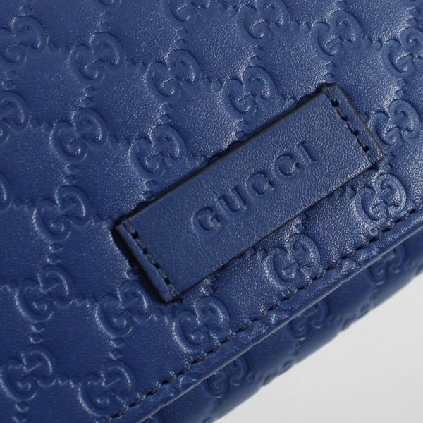 Gucci Large Leather Wallet Blue GG Design - Women Collection For Discount