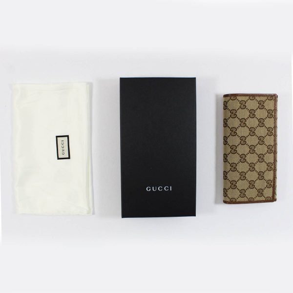 Gucci Large Wallet GG Beige Brown - Women Collection Online Sale