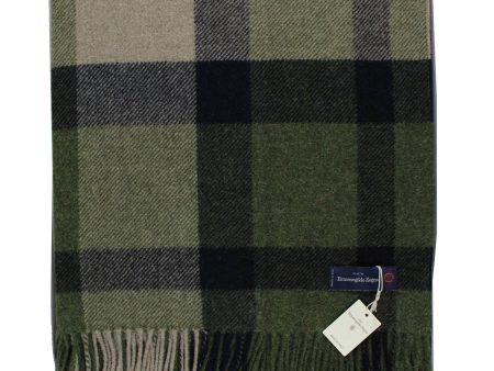 Ermenegildo Zegna Throw Blanket Green Plaid - Wool Alpaca Cashmere Discount