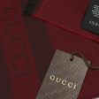 Gucci Scarf Bordeaux Signature Design - Wool Shawl SALE Discount