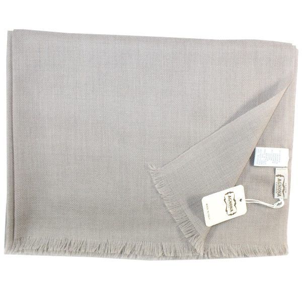 Agnona Scarf Taupe Cashmere Cotton Shawl SALE Online Sale