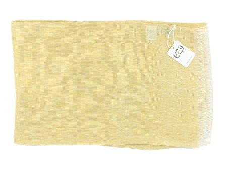 Agnona Scarf Yellow Design - Luxury Linen Shawl - FINAL SALE Online now